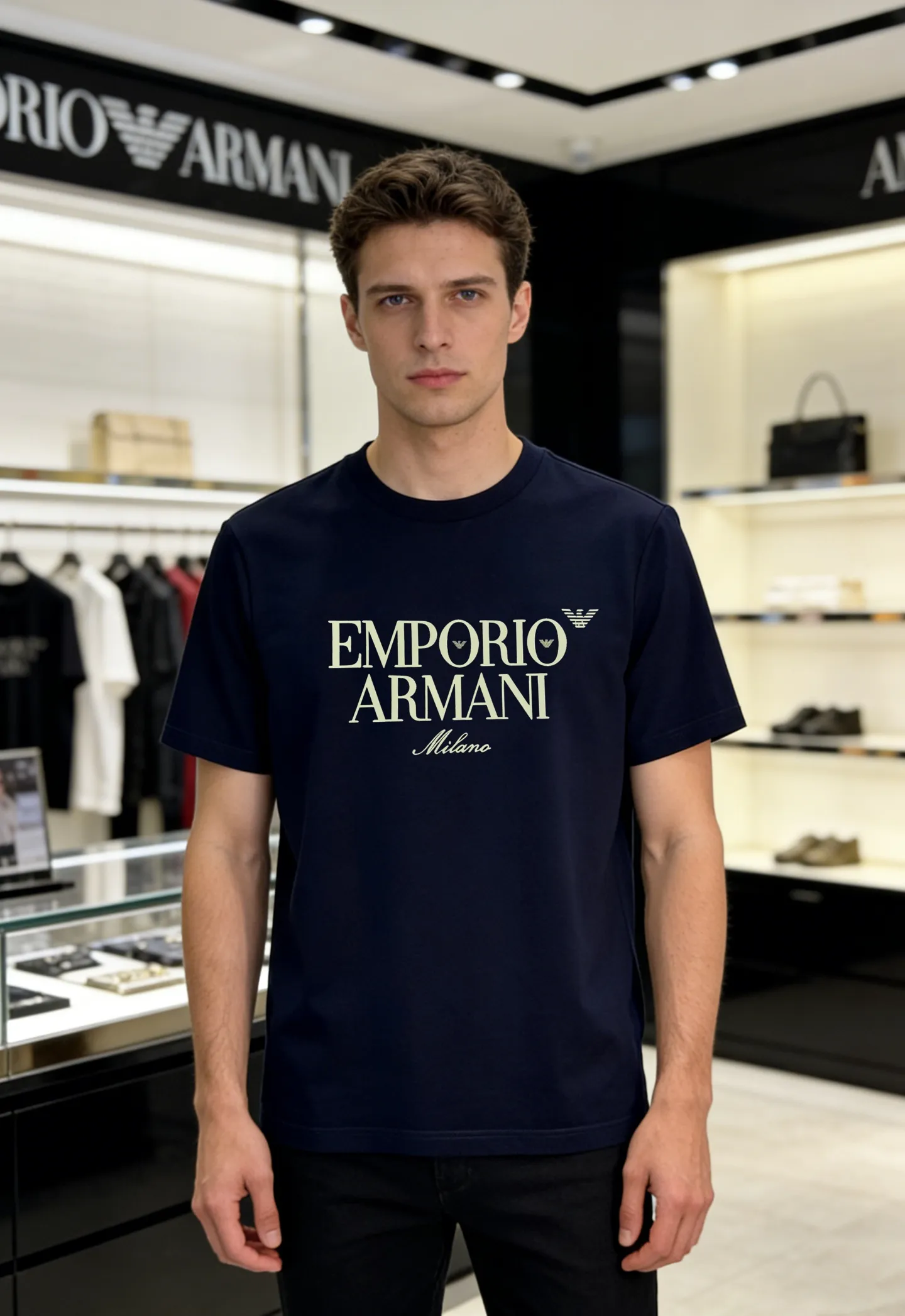 195。 190 ⚜️ARMAN* 26s New Arrival T .Classic ～ Classic . . ！ ！ 190g ， . ， Breathable ， ！ ：Black.Dark Blue. .White.Sizes：M-3XL ❗️（S 4XL ）175/140 L